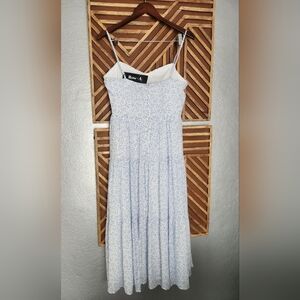 Row.A Light Blue Floral Women's Dress SIXE X LARGE